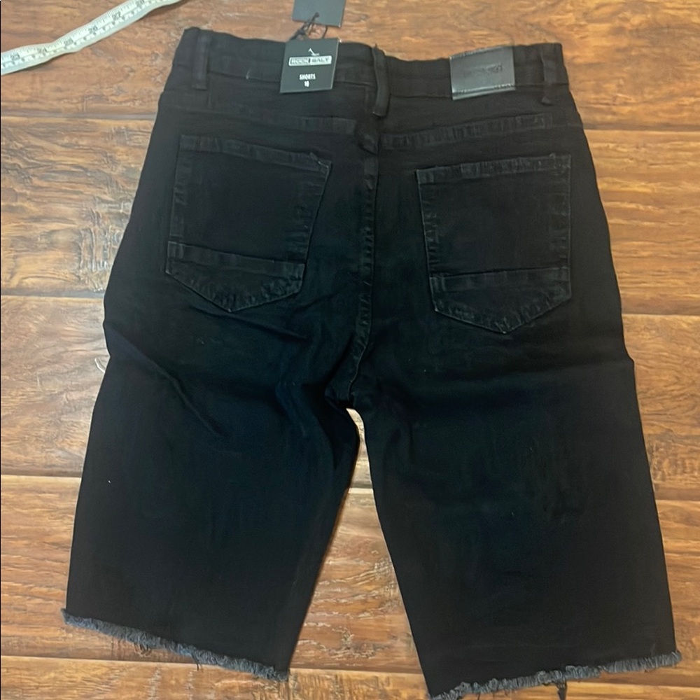 Rock Salt women’s Jean shorts black size 12 - Picture 4 of 4